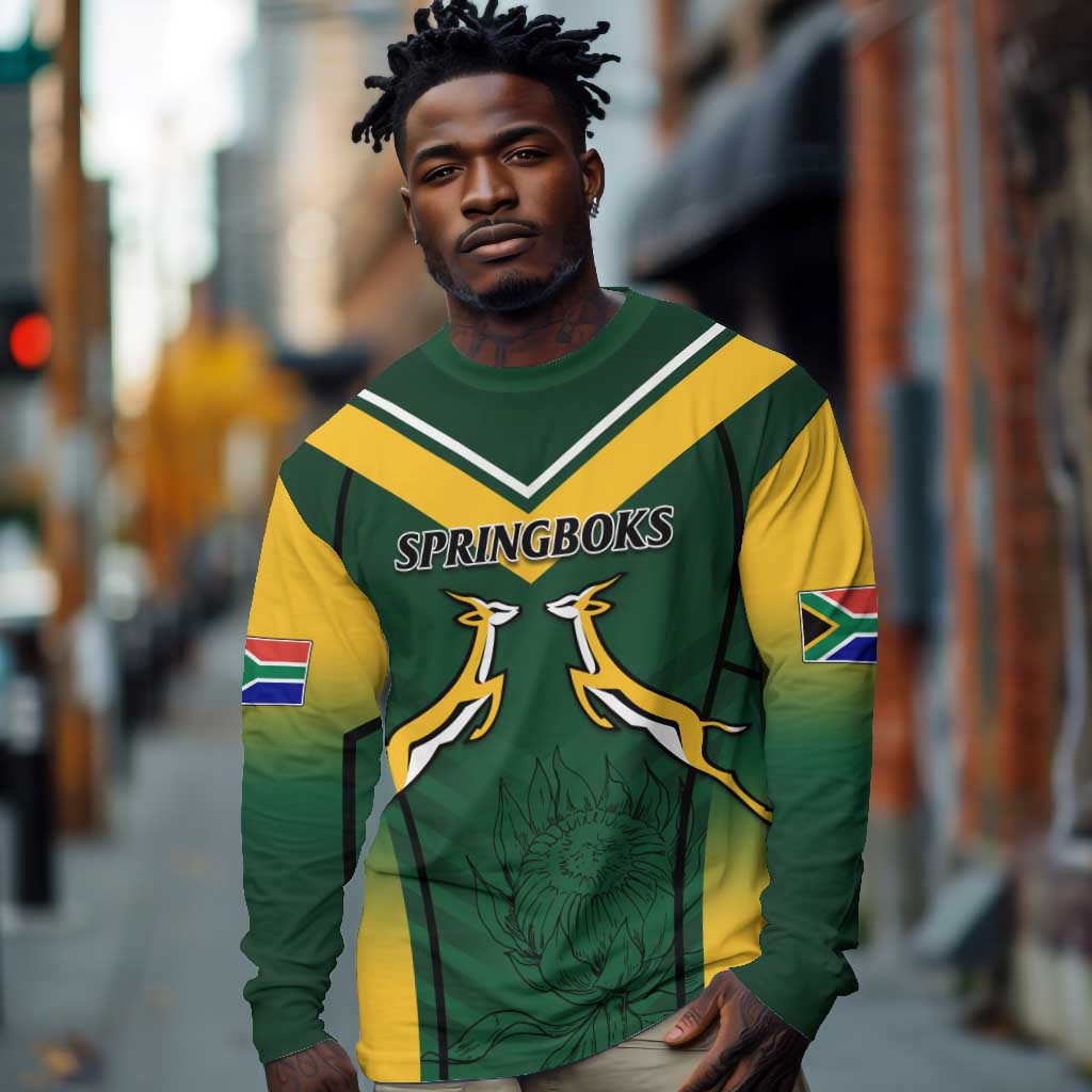 South Africa Rugby Long Sleeve Shirt Bokke Champions LT7