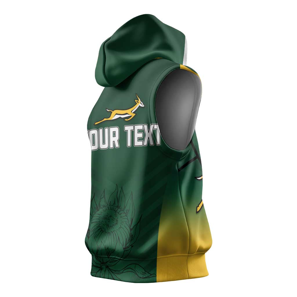 South Africa Rugby Sleeveless Hoodie Bokke Champions - African Pride