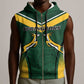 South Africa Rugby Sleeveless Zip Hoodie Bokke Champions - African Pride