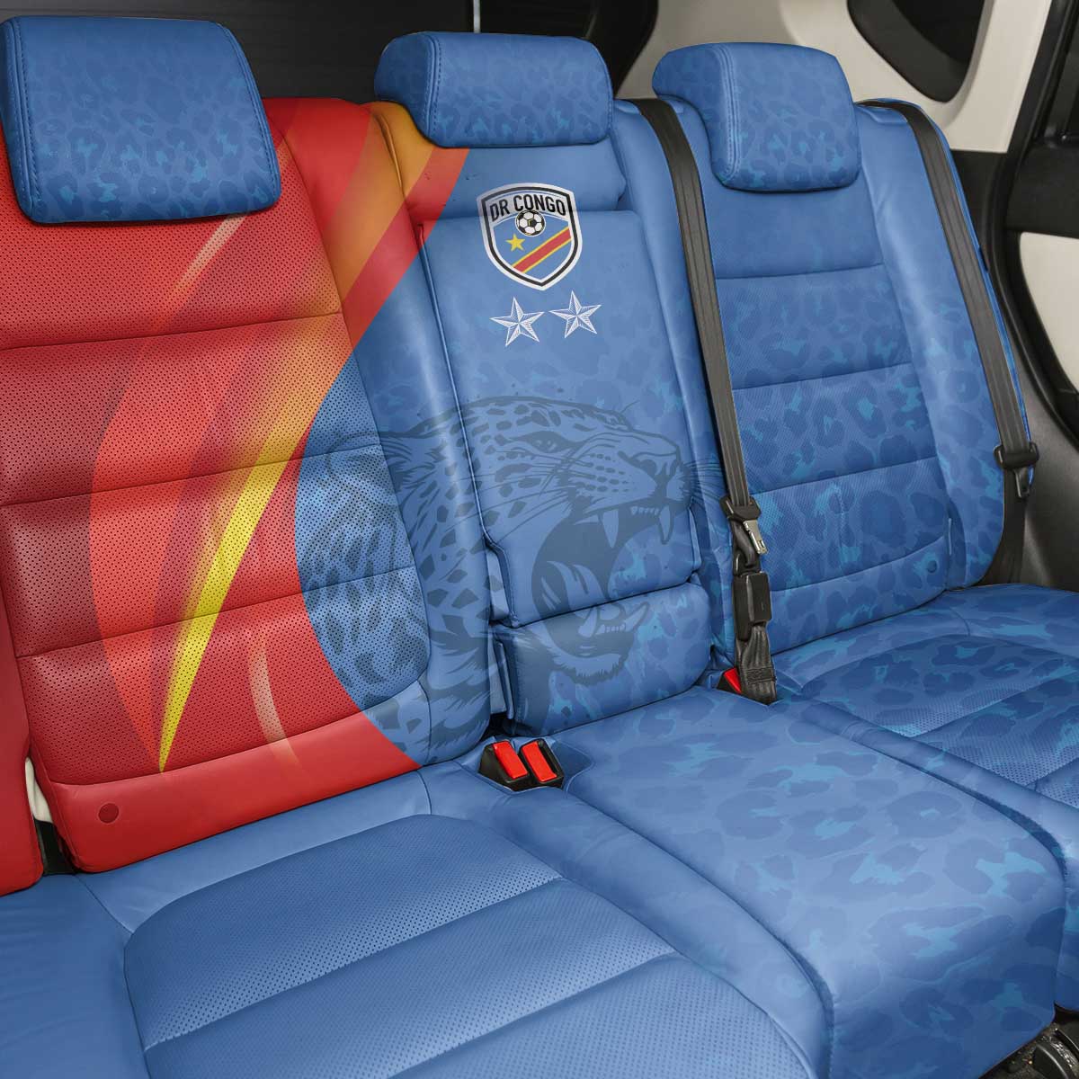 DR Congo Football 2026 Back Car Seat Cover Les Leopards - Glory Upon Glory - African Pride