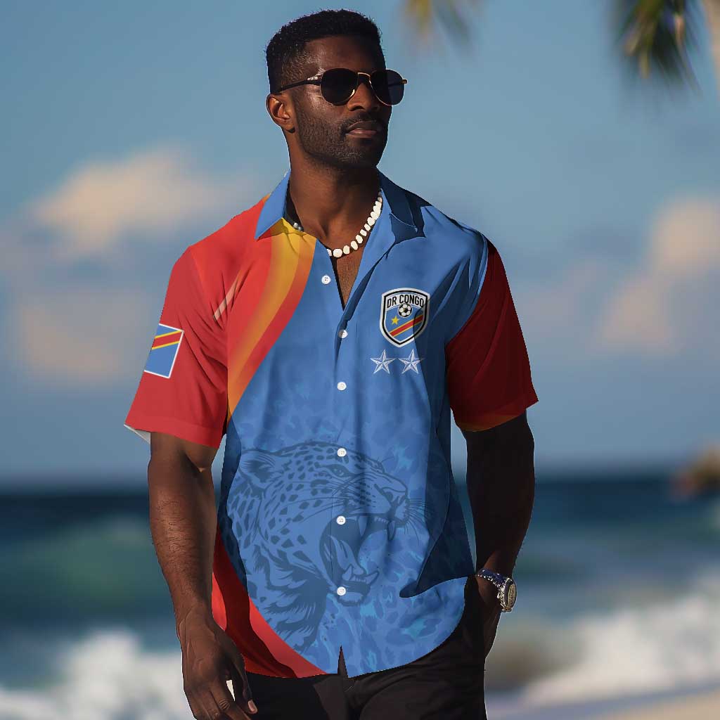 DR Congo Football 2026 Custom Hawaiian Shirt Les Leopards - Glory Upon Glory LT7