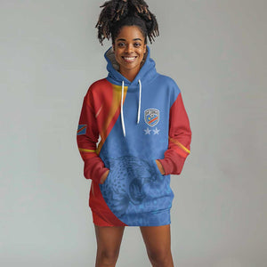 DR Congo Football 2026 Custom Hoodie Dress Les Leopards - Glory Upon Glory - African Pride