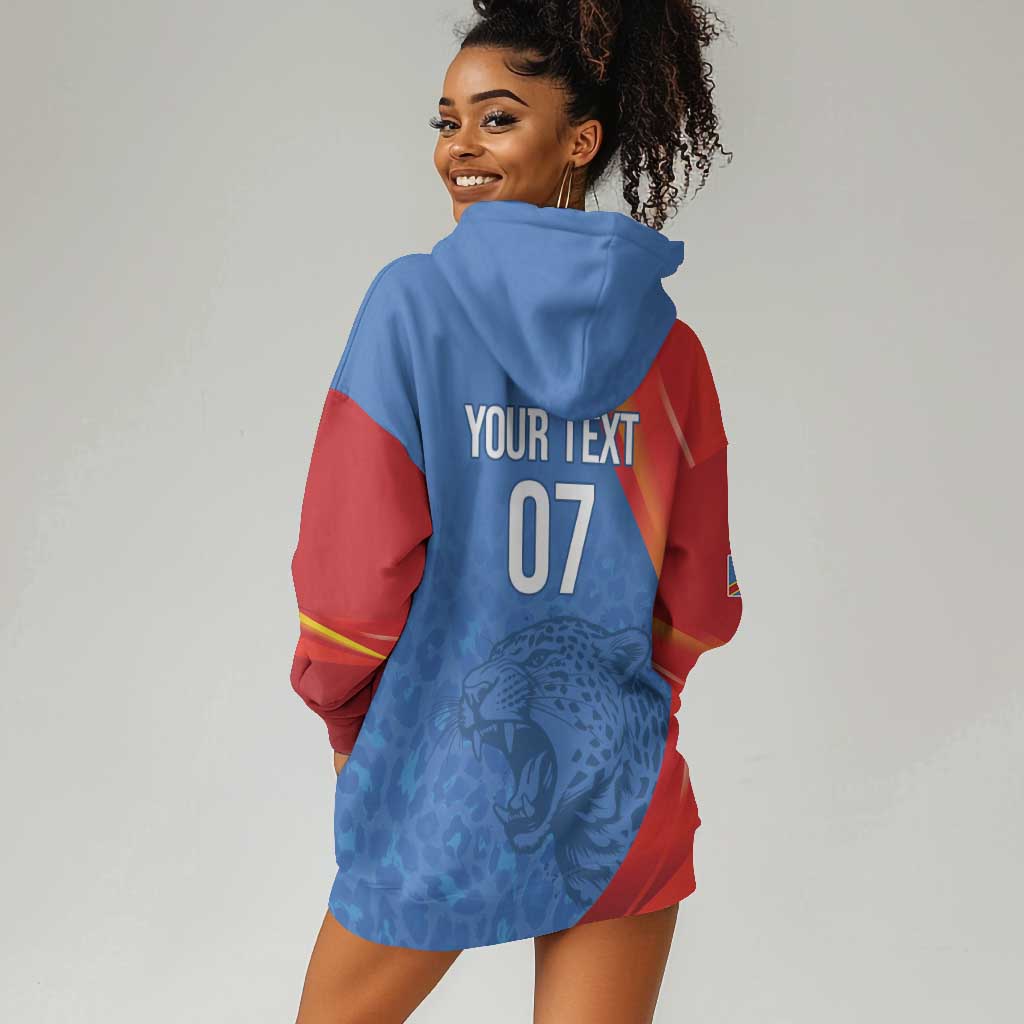 DR Congo Football 2026 Custom Hoodie Dress Les Leopards - Glory Upon Glory - African Pride