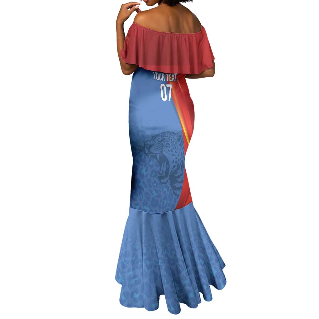 DR Congo Football 2026 Custom Mermaid Dress Les Leopards - Glory Upon Glory - African Pride