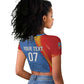 DR Congo Football 2026 Custom Raglan Cropped T shirt Les Leopards - Glory Upon Glory LT7