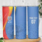 DR Congo Football 2026 Custom Skinny Tumbler Les Leopards - Glory Upon Glory - African Pride
