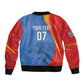 DR Congo Football 2026 Custom Sleeve Zip Bomber Jacket Les Leopards - Glory Upon Glory - African Pride