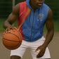DR Congo Football 2026 Custom Sleeveless Zip Hoodie Les Leopards - Glory Upon Glory - African Pride