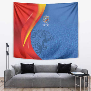DR Congo Football 2026 Tapestry Les Leopards - Glory Upon Glory - African Pride