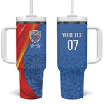 DR Congo Football 2026 Custom Tumbler With Handle Les Leopards - Glory Upon Glory - African Pride