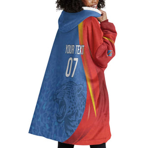 DR Congo Football 2026 Custom Wearable Blanket Hoodie Les Leopards - Glory Upon Glory - African Pride