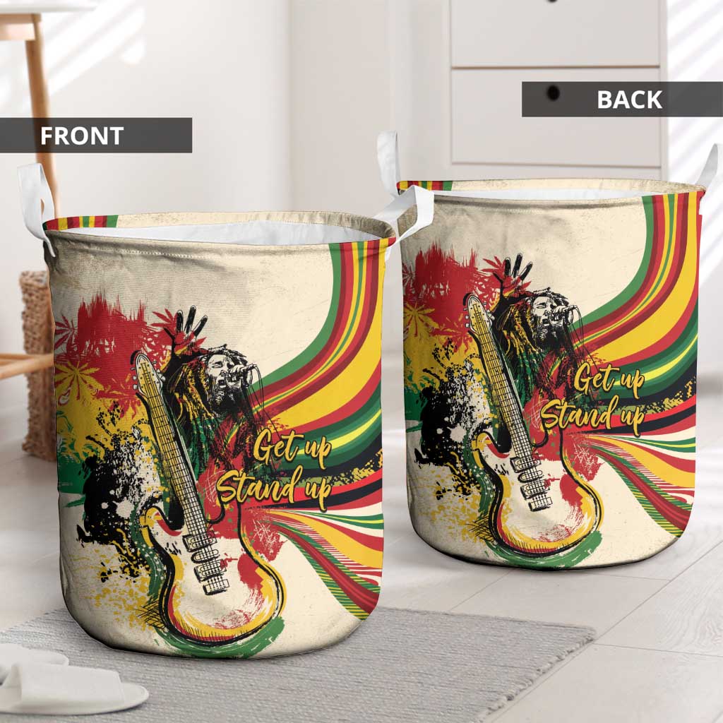 Reggae Soul B.Marley Grungy Laundry Basket Get Up Stand Up - African Pride