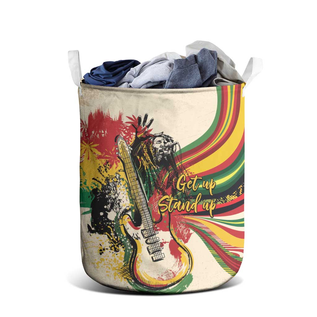 Reggae Soul B.Marley Grungy Laundry Basket Get Up Stand Up - African Pride