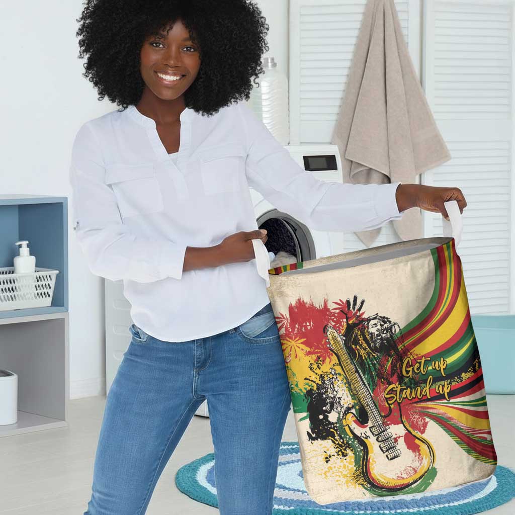 Reggae Soul B.Marley Grungy Laundry Basket Get Up Stand Up - African Pride