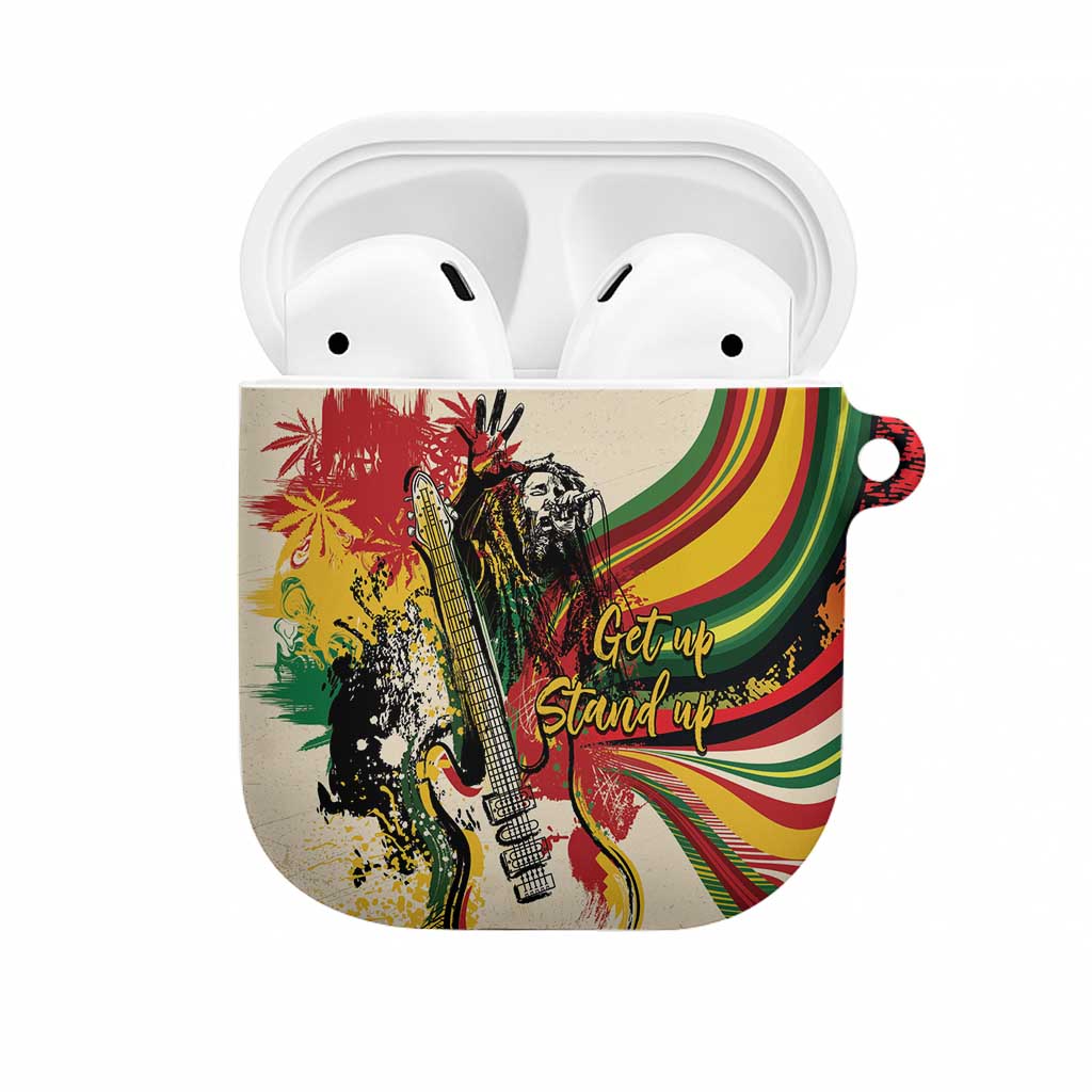 Reggae Soul B.Marley Grungy AirPods Case Get Up Stand Up - African Pride