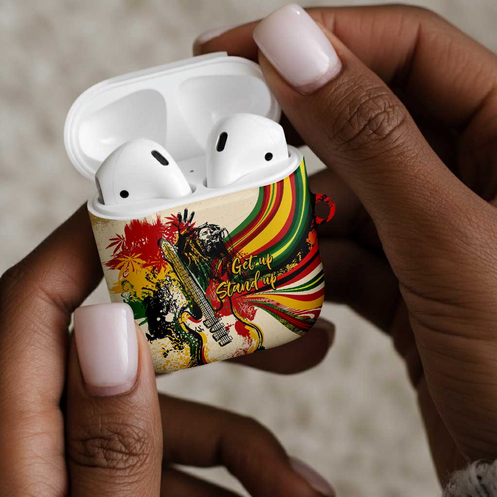 Reggae Soul B.Marley Grungy AirPods Case Get Up Stand Up - African Pride
