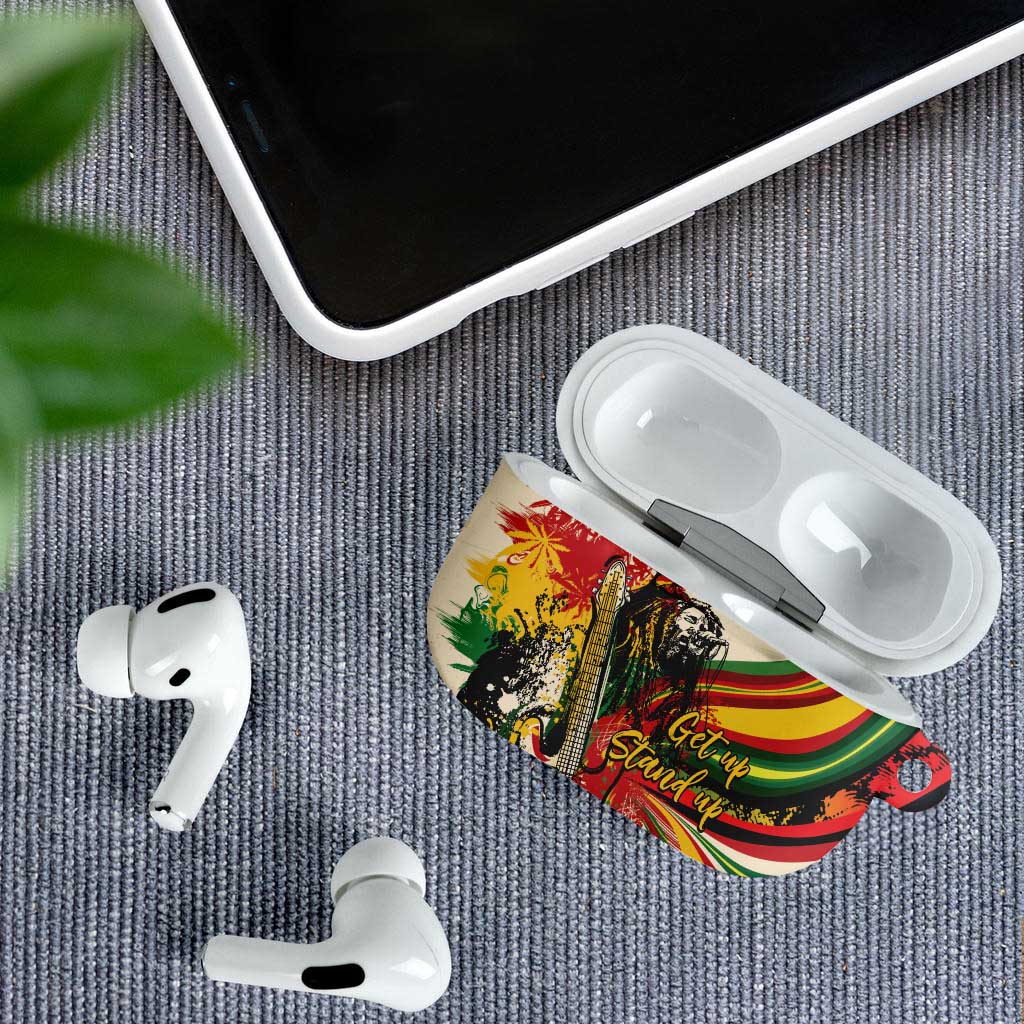 Reggae Soul B.Marley Grungy AirPods Case Get Up Stand Up - African Pride