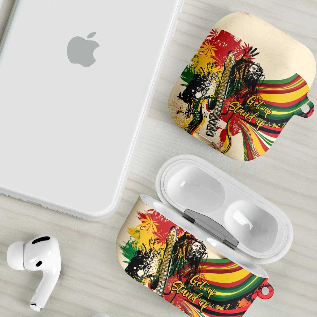 Reggae Soul B.Marley Grungy AirPods Case Get Up Stand Up - African Pride
