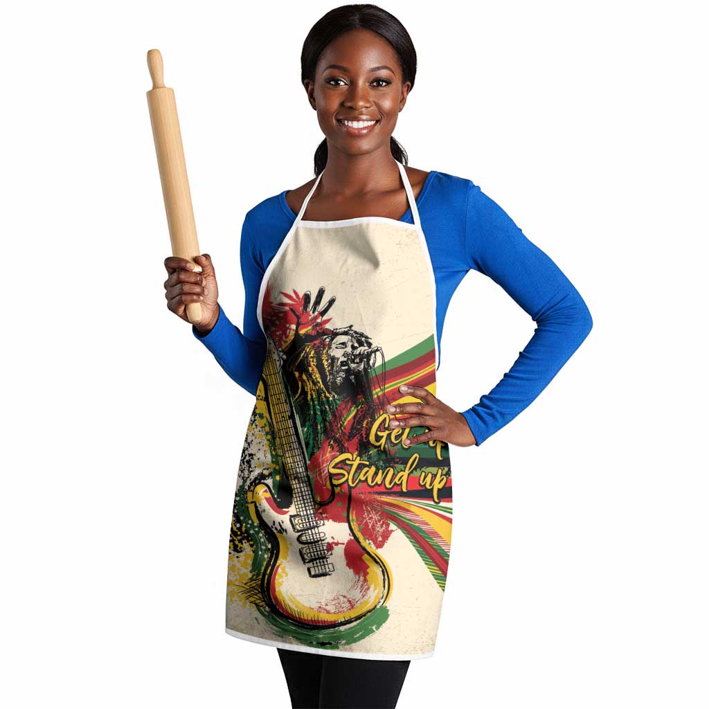 Reggae Soul B.Marley Grungy Apron Get Up Stand Up - African Pride