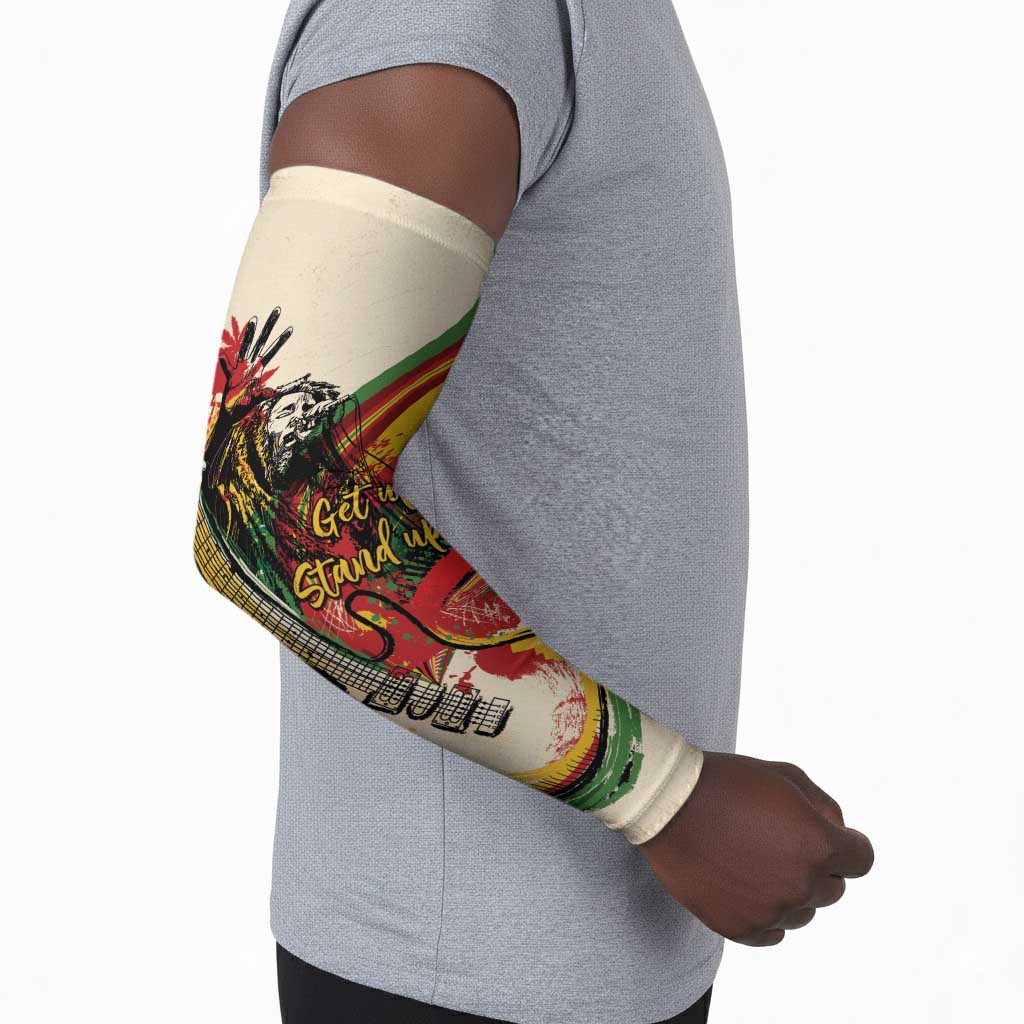 Reggae Soul B.Marley Grungy Arm Sleeves Get Up Stand Up - African Pride