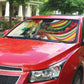 Reggae Soul B.Marley Grungy Auto Sun Shade Get Up Stand Up - African Pride