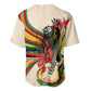 Reggae Soul B.Marley Grungy Baseball Jersey Get Up Stand Up - African Pride