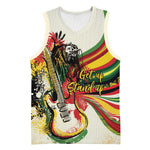 Reggae Soul B.Marley Grungy Basketball Jersey Get Up Stand Up - African Pride