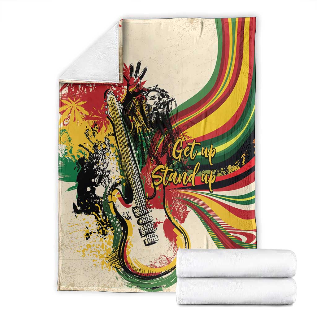 Reggae Soul B.Marley Grungy Blanket Get Up Stand Up - African Pride