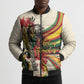 Reggae Soul B.Marley Grungy Bomber Puffer Jacket Get Up Stand Up - African Pride