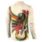 Reggae Soul B.Marley Grungy Button Sweatshirt Get Up Stand Up