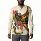 Reggae Soul B.Marley Grungy Button Sweatshirt Get Up Stand Up