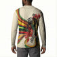 Reggae Soul B.Marley Grungy Button Sweatshirt Get Up Stand Up