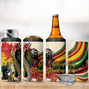 Reggae Soul B.Marley Grungy 4 in 1 Can Cooler Tumbler Get Up Stand Up - African Pride