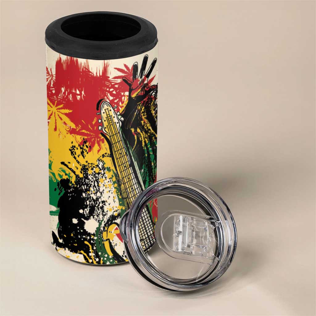 Reggae Soul B.Marley Grungy 4 in 1 Can Cooler Tumbler Get Up Stand Up - African Pride