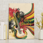 Reggae Soul B.Marley Grungy Canvas Wall Art Get Up Stand Up - African Pride