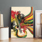 Reggae Soul B.Marley Grungy Canvas Wall Art Get Up Stand Up - African Pride