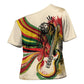 Reggae Soul B.Marley Grungy Cross Shoulder Shirt Get Up Stand Up - African Pride