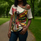 Reggae Soul B.Marley Grungy Cross Shoulder Shirt Get Up Stand Up - African Pride