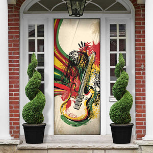 Reggae Soul B.Marley Grungy Door Cover Get Up Stand Up - African Pride