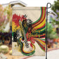 Reggae Soul B.Marley Grungy Garden Flag Get Up Stand Up - African Pride