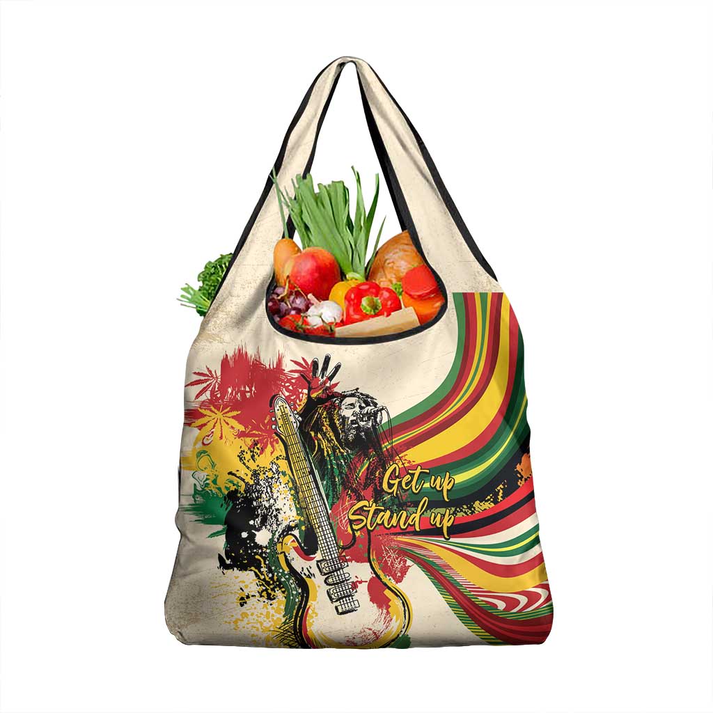Reggae Soul B.Marley Grungy Grocery Bag Get Up Stand Up - African Pride
