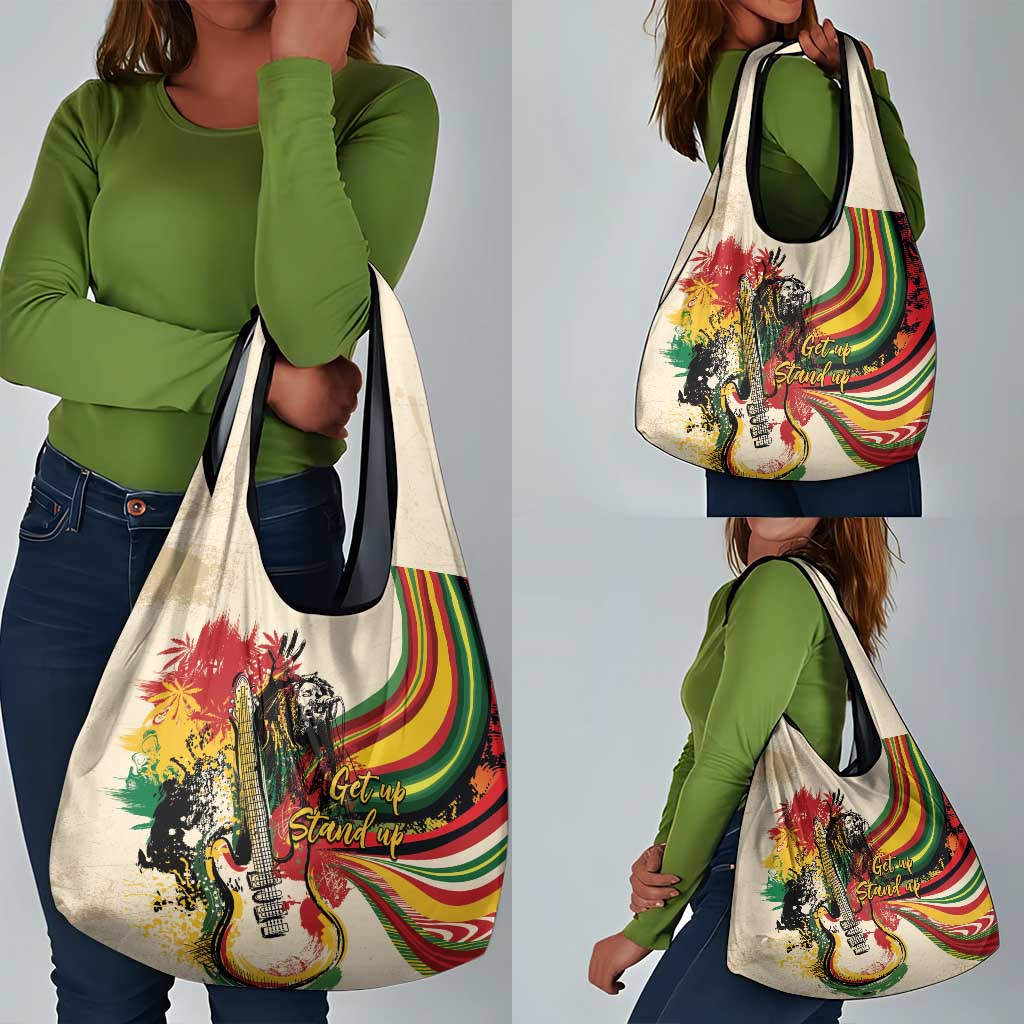 Reggae Soul B.Marley Grungy Grocery Bag Get Up Stand Up - African Pride