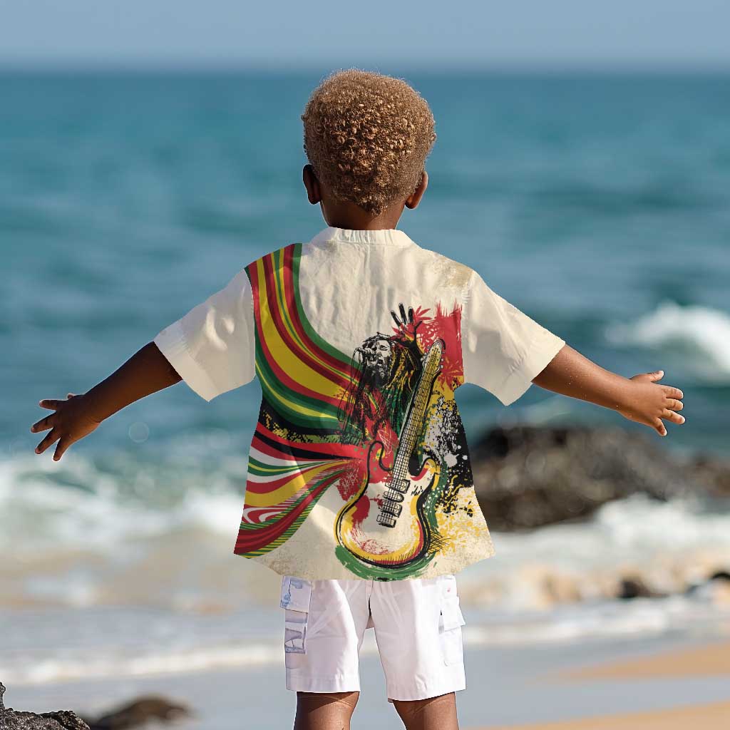 Reggae Soul B.Marley Grungy Kid Hawaiian Shirt Get Up Stand Up - African Pride