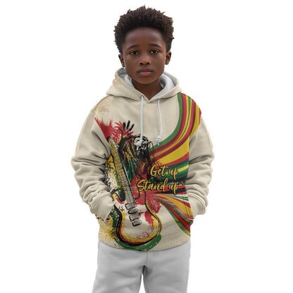 Reggae Soul B.Marley Grungy Kid Hoodie Get Up Stand Up - African Pride