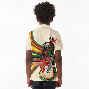 Reggae Soul B.Marley Grungy Kid Polo Shirt Get Up Stand Up - African Pride