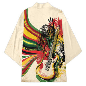 Reggae Soul B.Marley Grungy Kimono Get Up Stand Up - African Pride