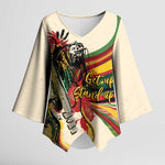Reggae Soul B.Marley Grungy Kimono Sleeve Blouse Get Up Stand Up - African Pride