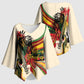 Reggae Soul B.Marley Grungy Kimono Sleeve Blouse Get Up Stand Up - African Pride