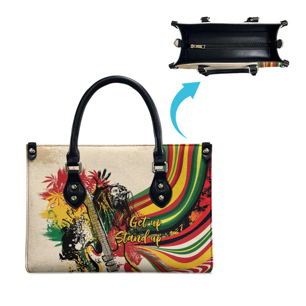 Reggae Soul B.Marley Grungy Leather Bag Get Up Stand Up - African Pride