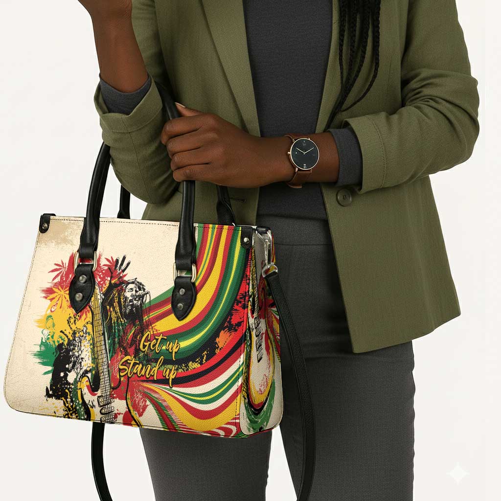 Reggae Soul B.Marley Grungy Leather Bag Get Up Stand Up - African Pride